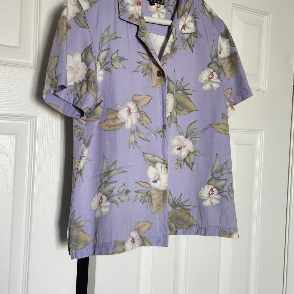 Floral Lavender Blouse